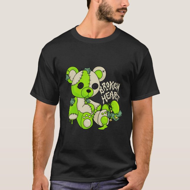 T-shirt Broken Il Porte 6 Chaussures Électriques Vertes (Devant)