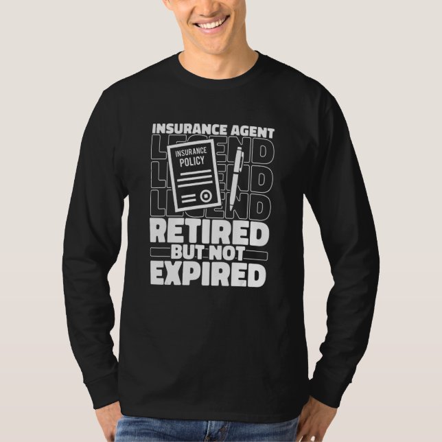 T-shirt Broker Retired Insurer - Insurance Agent (Devant)