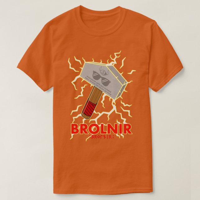 T-shirt Brolnir Hammer des Bros (Design devant)