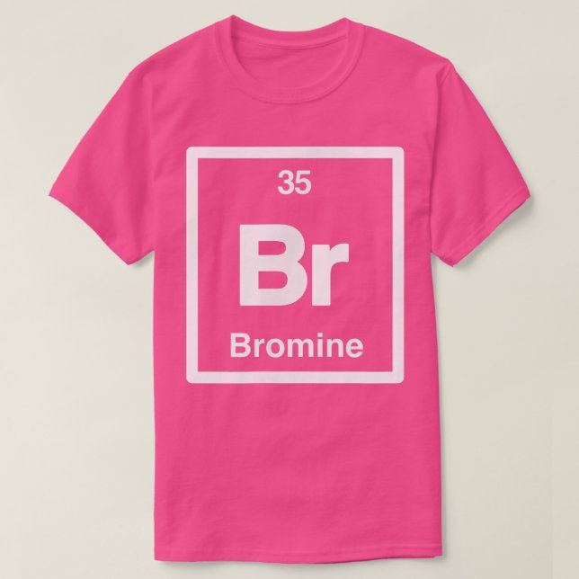 T-shirt Bromine - Br - Tableau périodique des éléments - S (Design devant)