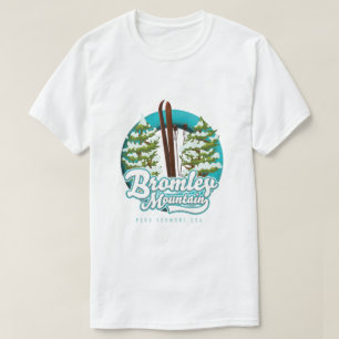 T-shirt Bromley Mountain Pérou Vermont US logo du ski