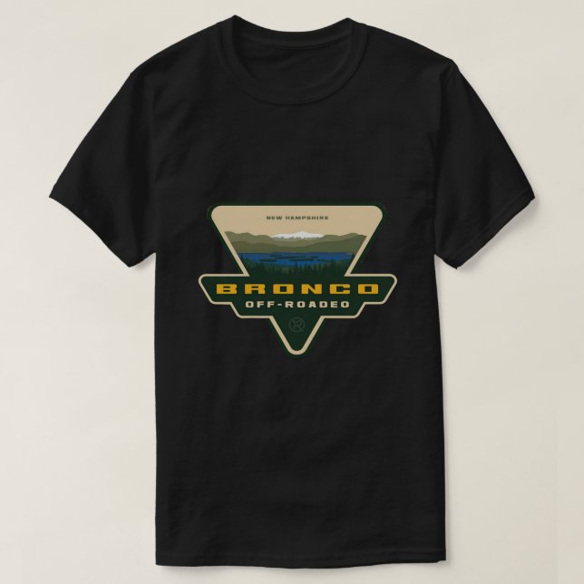 T-shirt Bronco Off Roadeo New Hampshire Classic T-Shirt.pn (Design devant)
