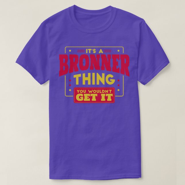 T-shirt Bronner (Design devant)