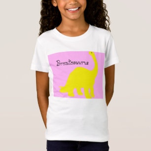 T-shirt Brontosaurus jaune pour enfants