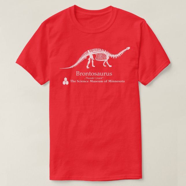 T-shirt Brontosaurus ST Le Musée des Sciences du Minnesota (Design devant)