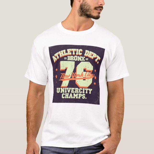 T-shirt Bronx 76 University Champs Tee (Devant)