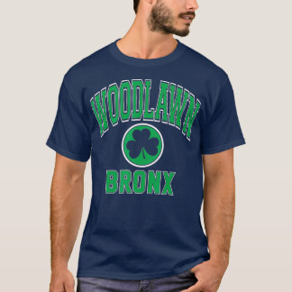 T-shirt Bronx de pelouse NY Varsity Style Shamrock Vert