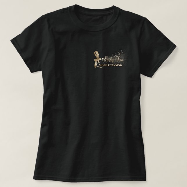 T-shirt Bronzage par pulvérisation de peinture Brown Dot (Design devant)