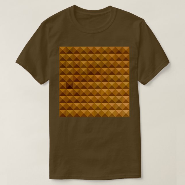 T-shirt Bronze Brown Abstrait faible Arrière - plan en pol (Design devant)