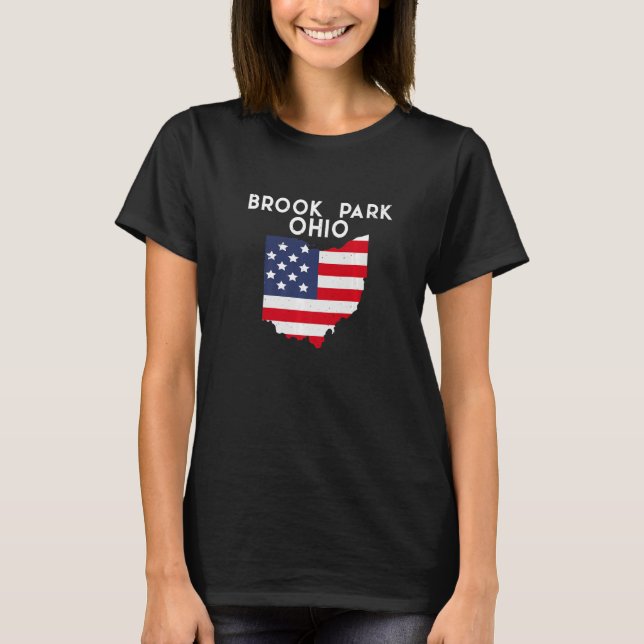 T-shirt Brook Park Ohio USA State America Travel Ohioan Pr (Devant)