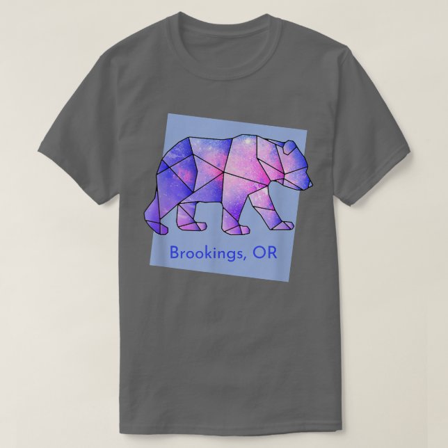 T-shirt Brookings OU Ours de galaxie Anim géométrique Abst (Design devant)