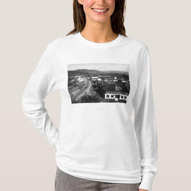 T-shirt Brookings, vue de ville de l'Orégon et (Devant)