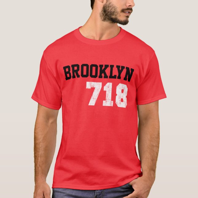 T-shirt Brooklyn 718 (Devant)