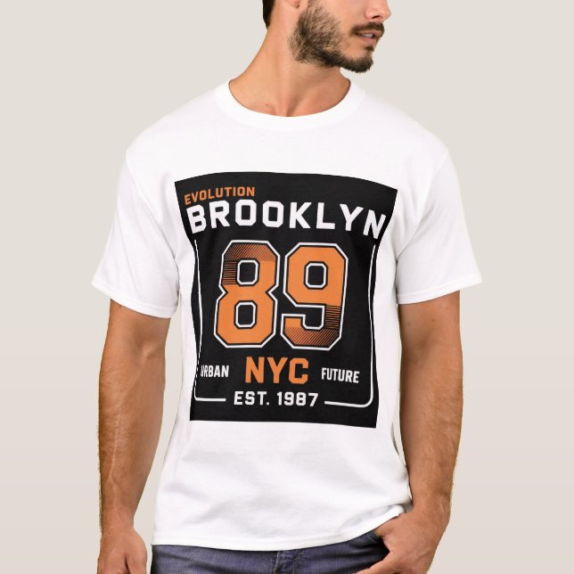 T-shirt Brooklyn 89 New York (Devant)