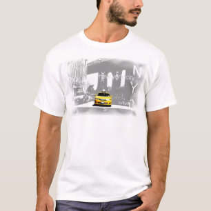 T-shirt Brooklyn Bridge New York City Nyc Taxi jaune