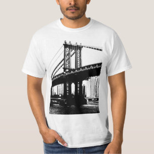 T-shirt Brooklyn Bridge Nyc New York Mens Modern