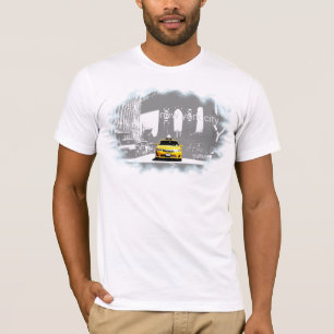 T-shirt Brooklyn Bridge Taxi jaune New York City Nyc
