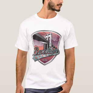 T-shirt Brooklyn Design argent métal