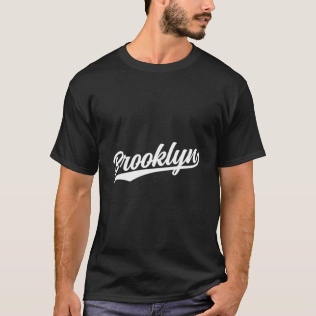 T-shirt Brooklyn New York Ny 1970S Dark (Devant)