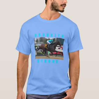 T-shirt Brooklyn Strong Horseracing Blue
