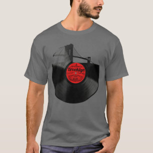 T-shirt Brooklyn Vintage New York Pont de Brooklyn Vinyle