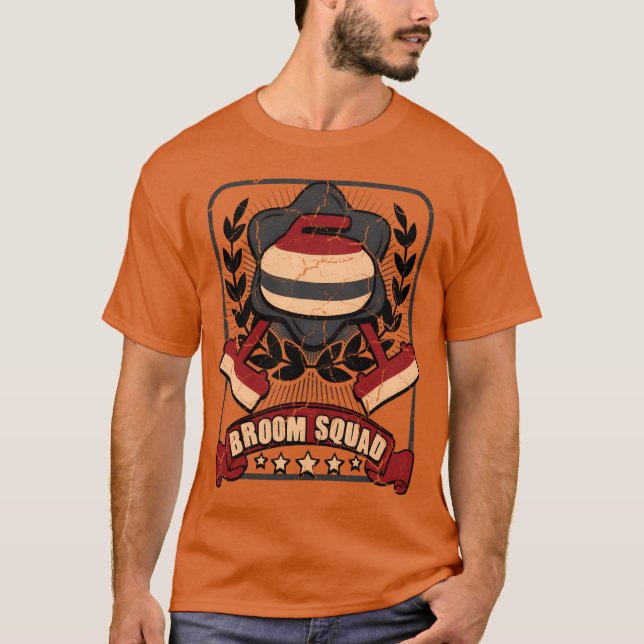 T-shirt Broom Squad Curling Curler Winter Sports Curler vi (Devant)