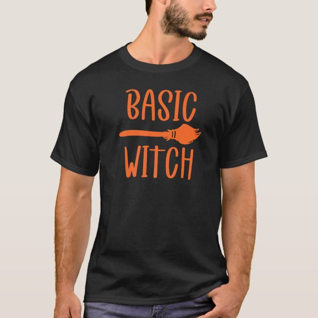 T-shirt Broomstick pour sorcière de base (Devant)