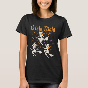 T-shirt Broomsticks pour sorcières pour filles de nuit