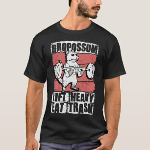 T-shirt Bropossum Soulever Manger Déchets Opossum Gym Halt