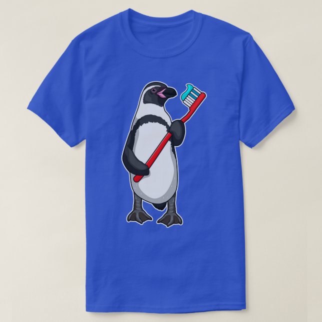 T-shirt Brosse à dents Pingouin (Design devant)