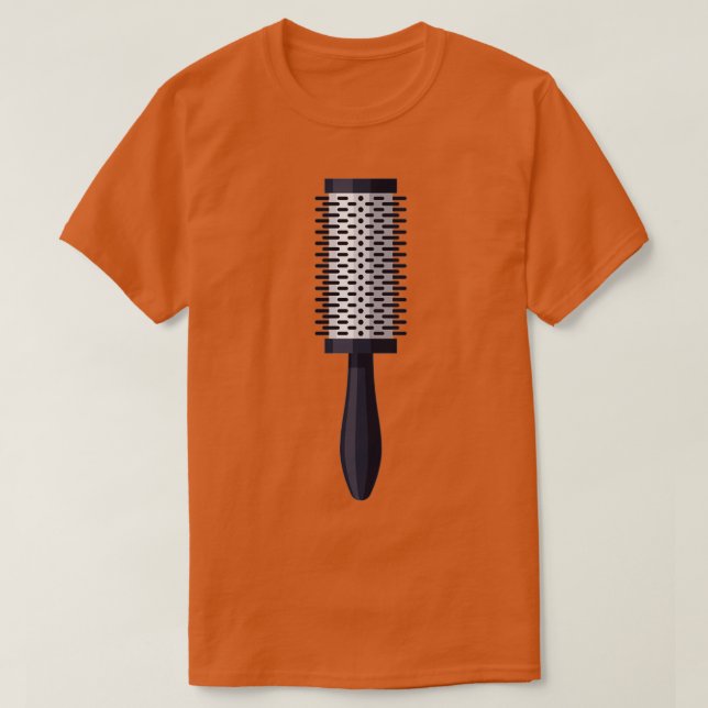 T-shirt Brosse à rouleaux à cheveux (Design devant)