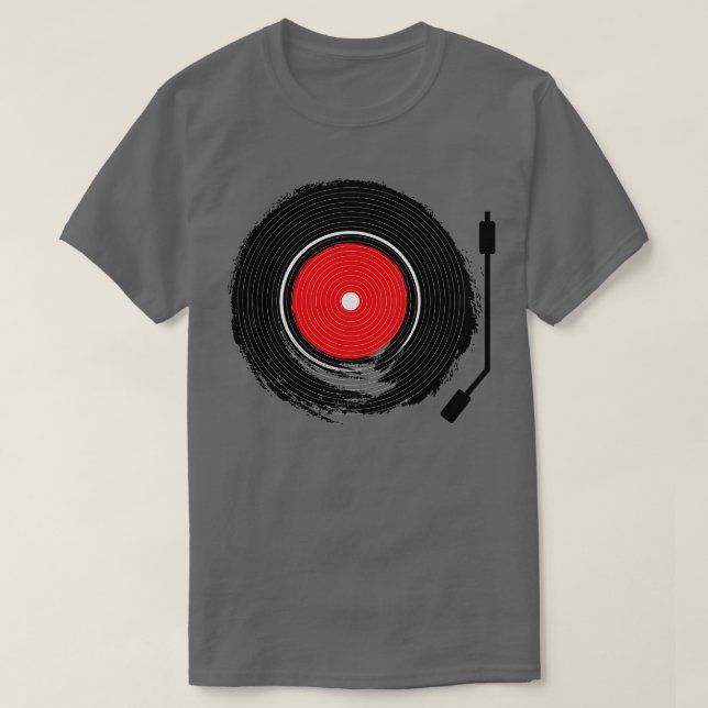 T-shirt Brosse de vinyle (Design devant)