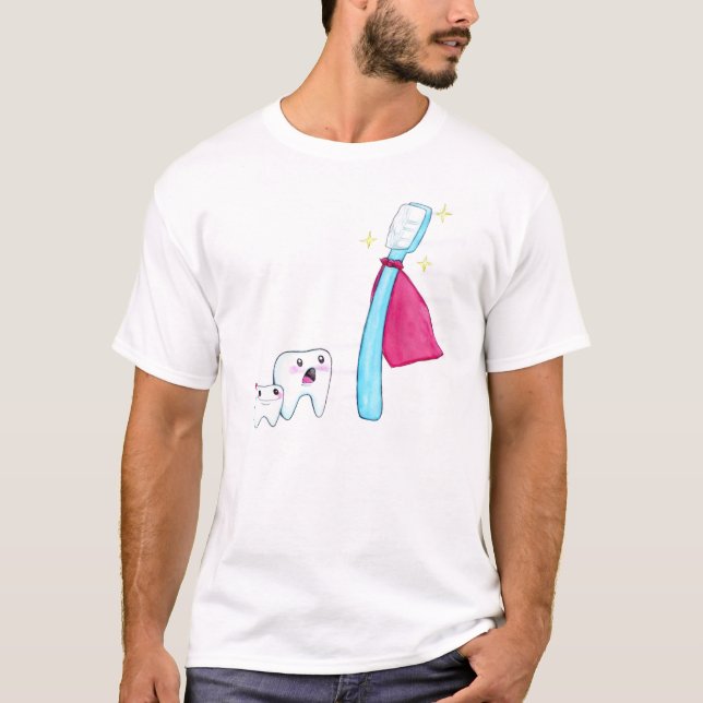 T-shirt "Brosse superbe !" Pièce en t (Devant)