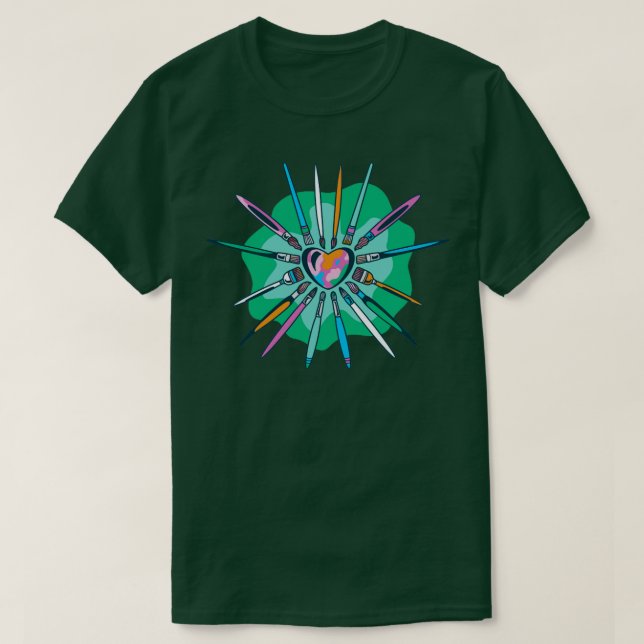 T-shirt Brosses cardiaques (Design devant)
