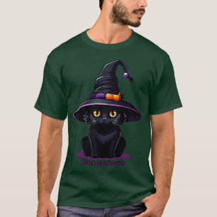 T-shirt Brosses de chat noir sorcier