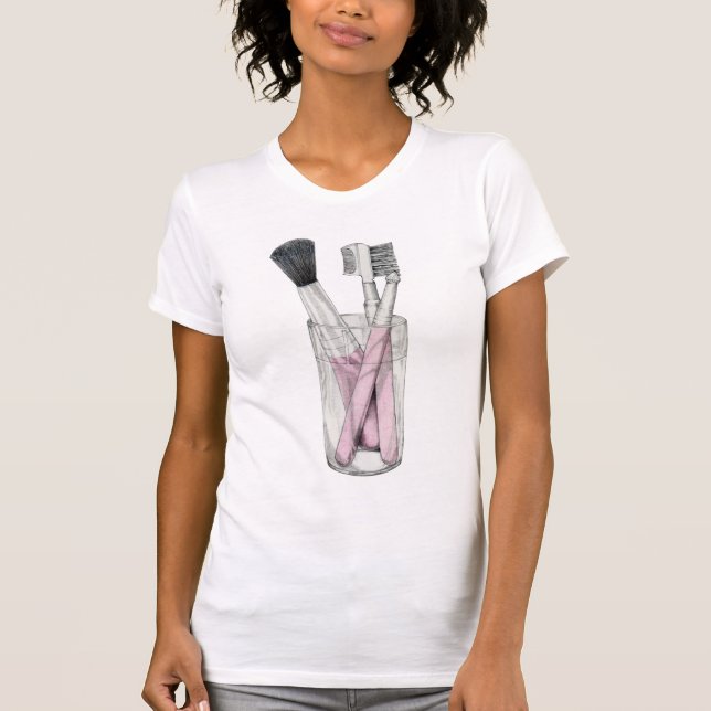 T-shirt brosses de maquillage (Devant)