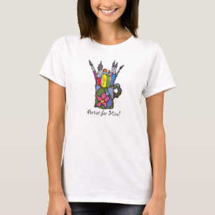 T-shirt Brosses et crayons colorés d'artistes