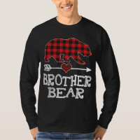 Brother Bear Christmas Pajama Red Plaid Buffalo Fa