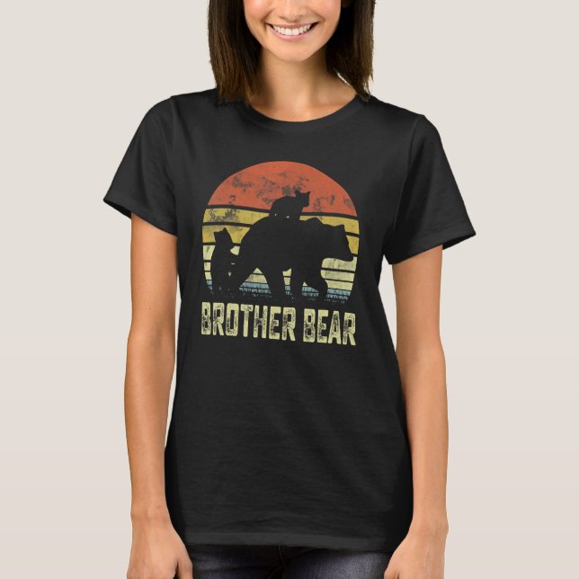 T-shirt Brother Bear Matching Family Cub 2 enfants Père D (Devant)