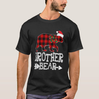 T-shirt Brother Bear Noël Noël Noël Pajama Rouge Plaque Bu