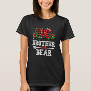 T-shirt Brother Bear Pajama Red Plaid Buffalo