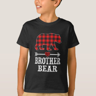 T-shirt Brother Bear Pajama Red Plaid Buffalo