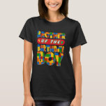 T-shirt Brother Birthday Boy Building Bricks Family Party<br><div class="desc">Brother Birthday Boy Building Bricks Family Party Decor</div>