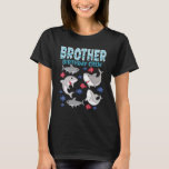 T-shirt Brother Birthday Crew Sharks Thème Famille Corresp<br><div class="desc">Brother Birthday Crew Sharks thème Famille correspondant Anniversaire.</div>