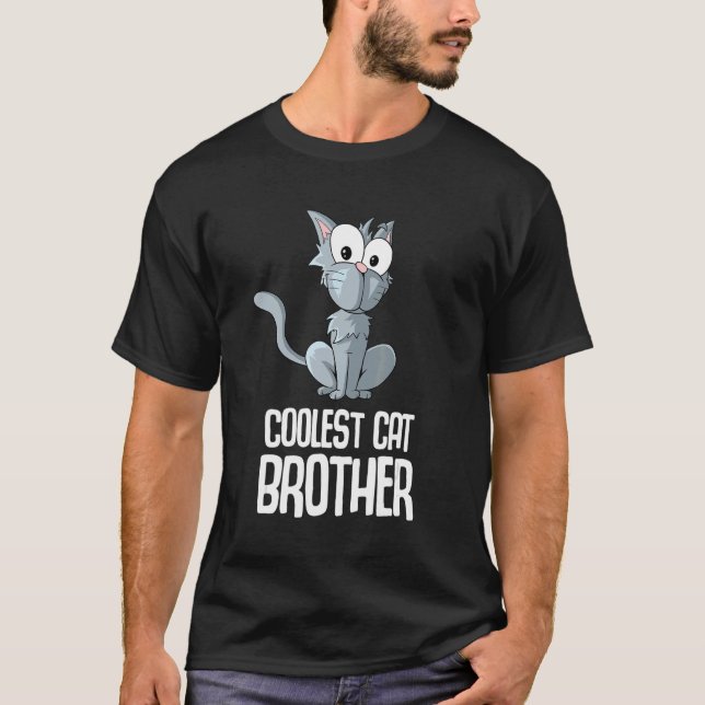 T-shirt Brother de chat le plus froid (Devant)