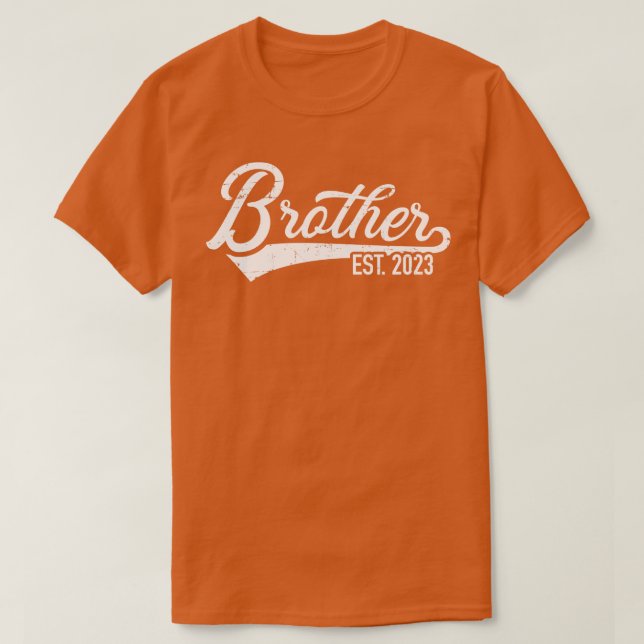 T-shirt Brother est 2023 pour bro être (Design devant)