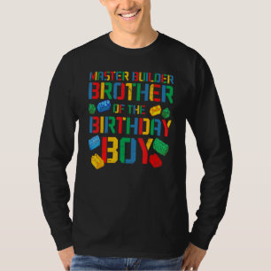 T-shirt Brother Master Builder Blocs de briques Blocs Fami