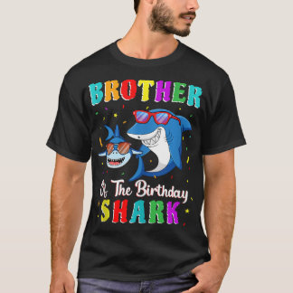 T-shirt Brother Of Shark Birthday Family Birthday Litt