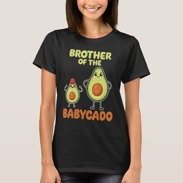 T-shirt Brother Of The Babycado Avocado Cute Family Pregna (Devant)
