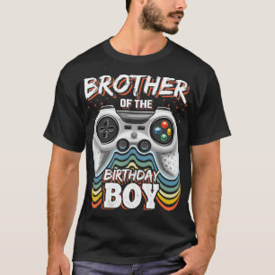 T-shirt Brother of the Birthday Boy Matching Video Jeu Bi